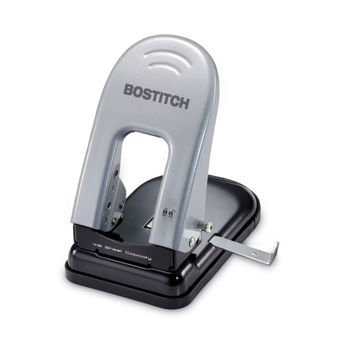 Bostitch 12-Sheet Silver/Black 3-Hole Punch