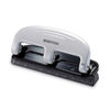 ACI2220 - 20-Sheet EZ Squeeze Three-Hole Punch, 9/32" Holes, Black/Silver