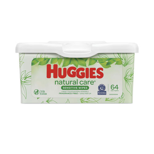 Pack de 10 - Huggies - NATURAL CARE - Lingette bébé x 56