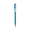 PIL14002 - Neo-Gel Gel Pen, Stick, Fine 0.7 mm, Blue Ink, Translucent Blue Barrel, Dozen