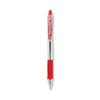 PIL32222 - EasyTouch Ballpoint Pen, Retractable, Medium 1 mm, Red Ink, Clear Barrel, Dozen