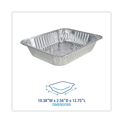 Karat Full Size Standard Aluminum Foil Deep Steam Table Pans - 50 Pcs