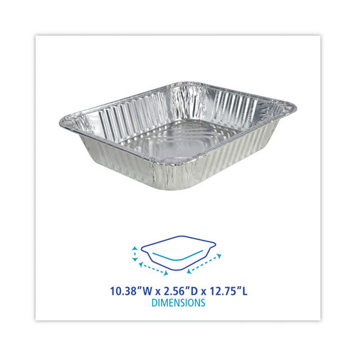 5 lb. Loaf Aluminum Disposable Pans *Case of 100*, Size: 2, Silver