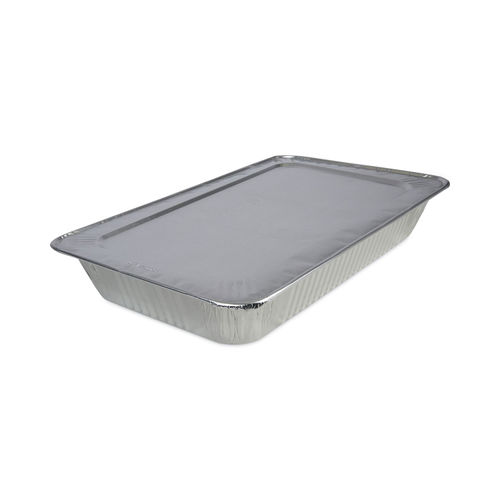 Karat Half Size Standard Aluminum Foil Deep Steam Table Pans - 100 Pcs