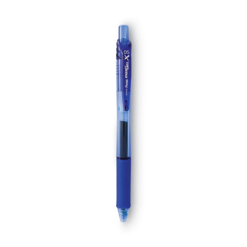 Pentel EnerGel X Retractable Gel Pens Pack Of 24 Fine Point 0.5 mm Black  Barrel Black Ink - Office Depot