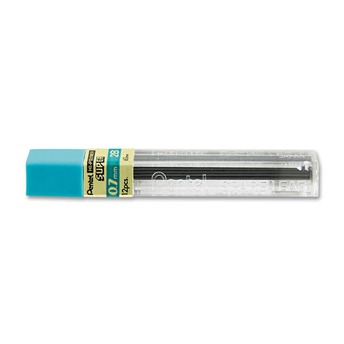 Pentel Super Hi-Polymer Lead Refill  0.9mm  Medium, HB, 30 Pieces Per Tube 12 Tubes~14398314