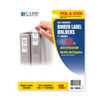 CLI70035 - Self-Adhesive Ring Binder Label Holders, Top Load, 2.75 x 3.63, Clear, 12/Pack