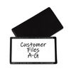 CLI87700 - Slap-Stick Magnetic Label Holders, Side Load, 4.25 x 2.5, Black, 10/Pack