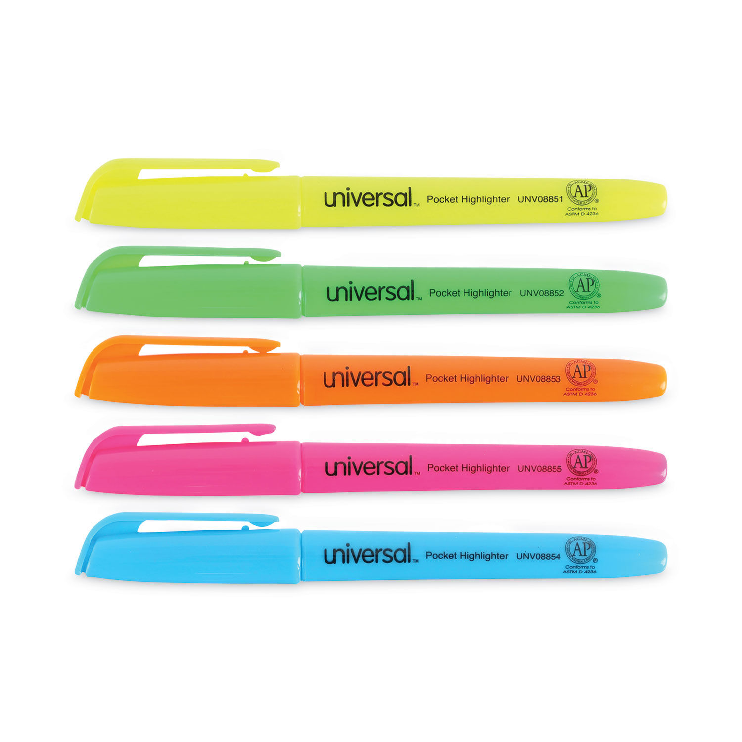 Pocket Highlighters by Universal™ UNV08850