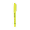 UNV08851 - Pocket Highlighters, Fluorescent Yellow Ink, Chisel Tip, Yellow Barrel, Dozen