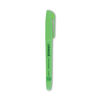 UNV08852 - Pocket Highlighters, Fluorescent Green Ink, Chisel Tip, Green Barrel, Dozen