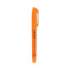 UNV08853 - Pocket Highlighters, Fluorescent Orange Ink, Chisel Tip, Orange Barrel, Dozen