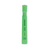 UNV08862 - Desk Highlighters, Fluorescent Green Ink, Chisel Tip, Green Barrel, Dozen