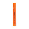 UNV08863 - Desk Highlighters, Fluorescent Orange Ink, Chisel Tip, Orange Barrel, Dozen