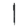 UNV15510 - Ballpoint Pen, Retractable, Medium 1 mm, Black Ink, Black Barrel, Dozen