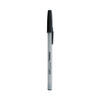 UNV27410 - Ballpoint Pen, Stick, Medium 1 mm, Black Ink, Gray/Black Barrel, Dozen