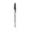 UNV27420 - Ballpoint Pen, Stick, Fine 0.7 mm, Black Ink, Gray/Black Barrel, Dozen