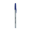 UNV27421 - Ballpoint Pen, Stick, Fine 0.7 mm, Blue Ink, Gray/Blue Barrel, Dozen