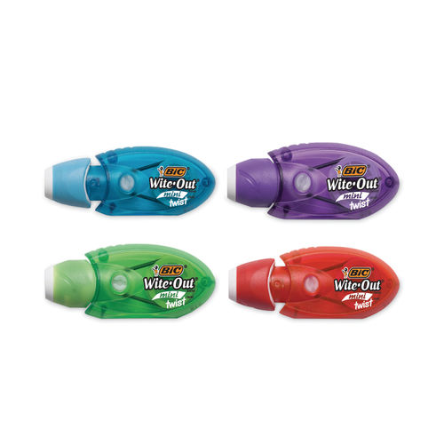 BIC Wite-Out Micro Correction Tape - Assorted Colours - 2 Pack