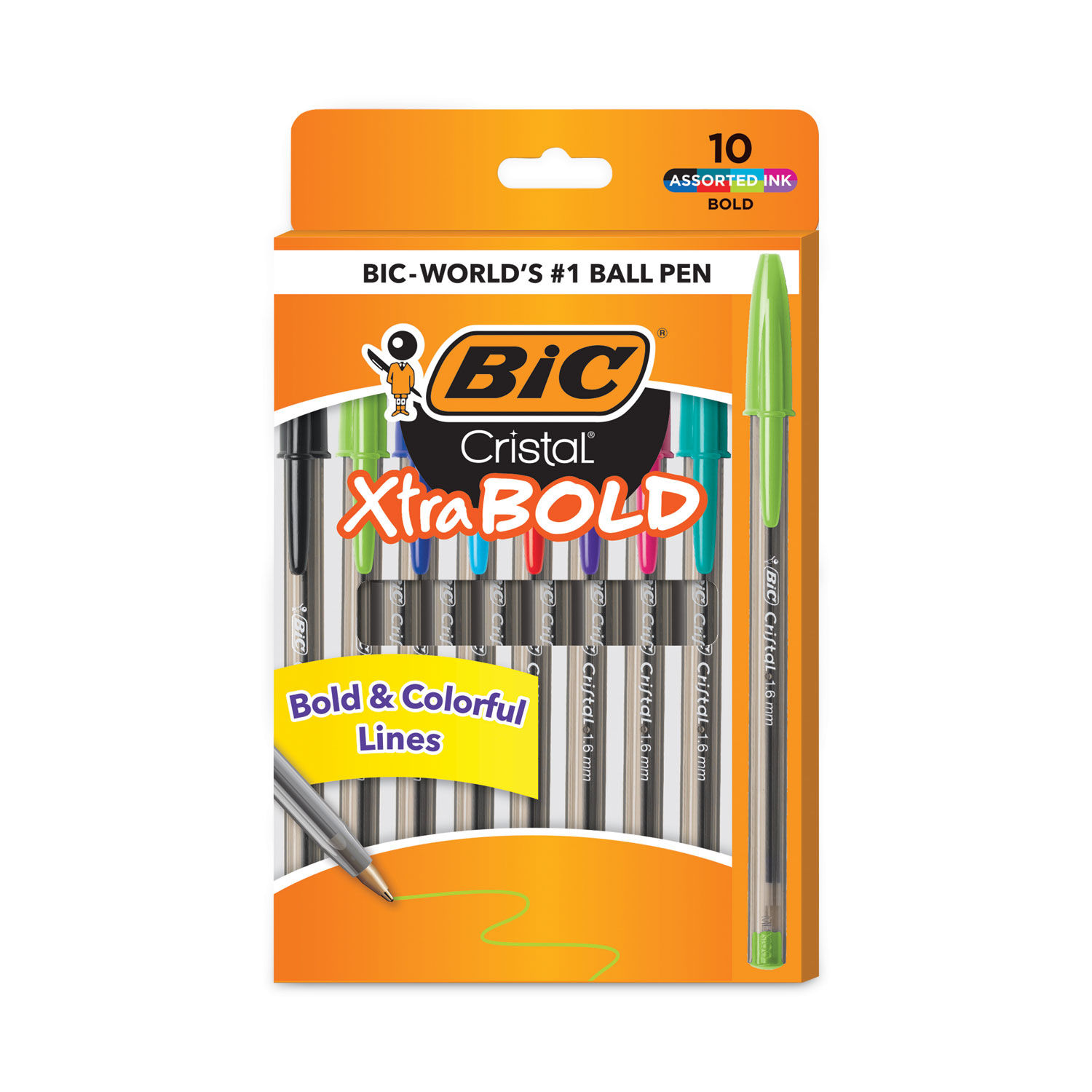 BIC Bic Cristal Xtra Bold 8 Color Pen Pk