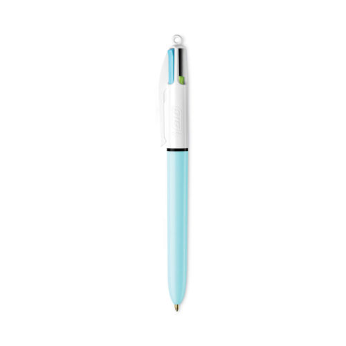 4-Color Multi-Color Ballpoint Pen, Retractable, Medium 1 mm, Black
