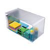 DEF350501 - Stackable Cube Organizer, Double Cube, Plastic, 12 x 6 x 6, Clear