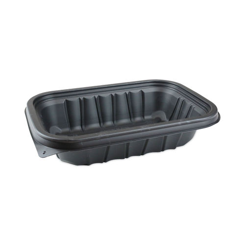 Pactiv EarthChoice Entree2Go Takeout Container, 24 oz, 8.66 x 5.75 x 1.97, Black, Plastic, 300/Carton