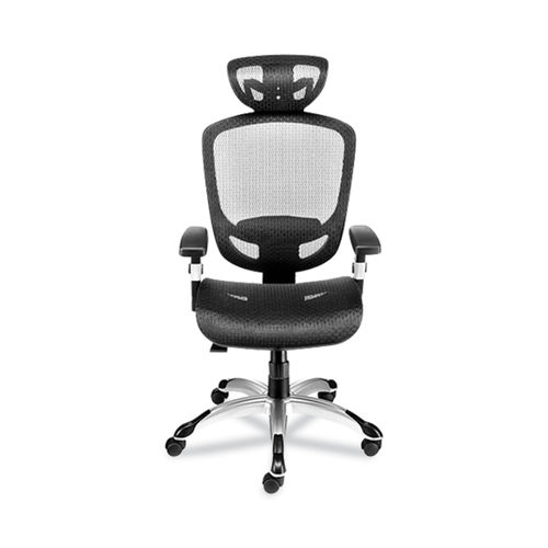 Union & Scale UOS59460VCC Flexfit Hyken Mesh Task Chair Black & Silver