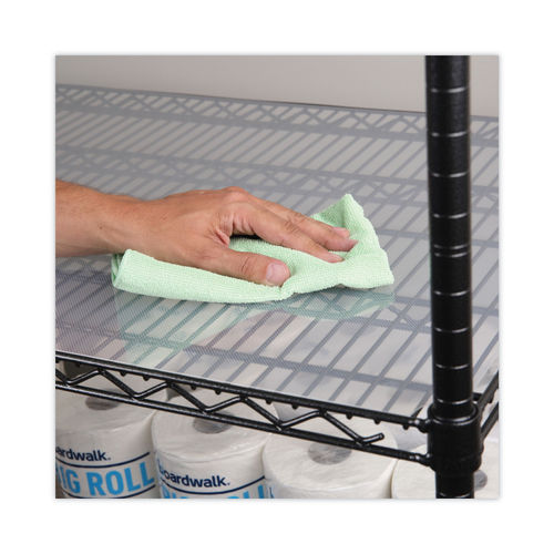 Wire Shelf Liner 18 x 48 - Shelf Liners for Wire Shelf System - 4 Pack in  Clear - Plastic Wire Shelving Shelf Mats