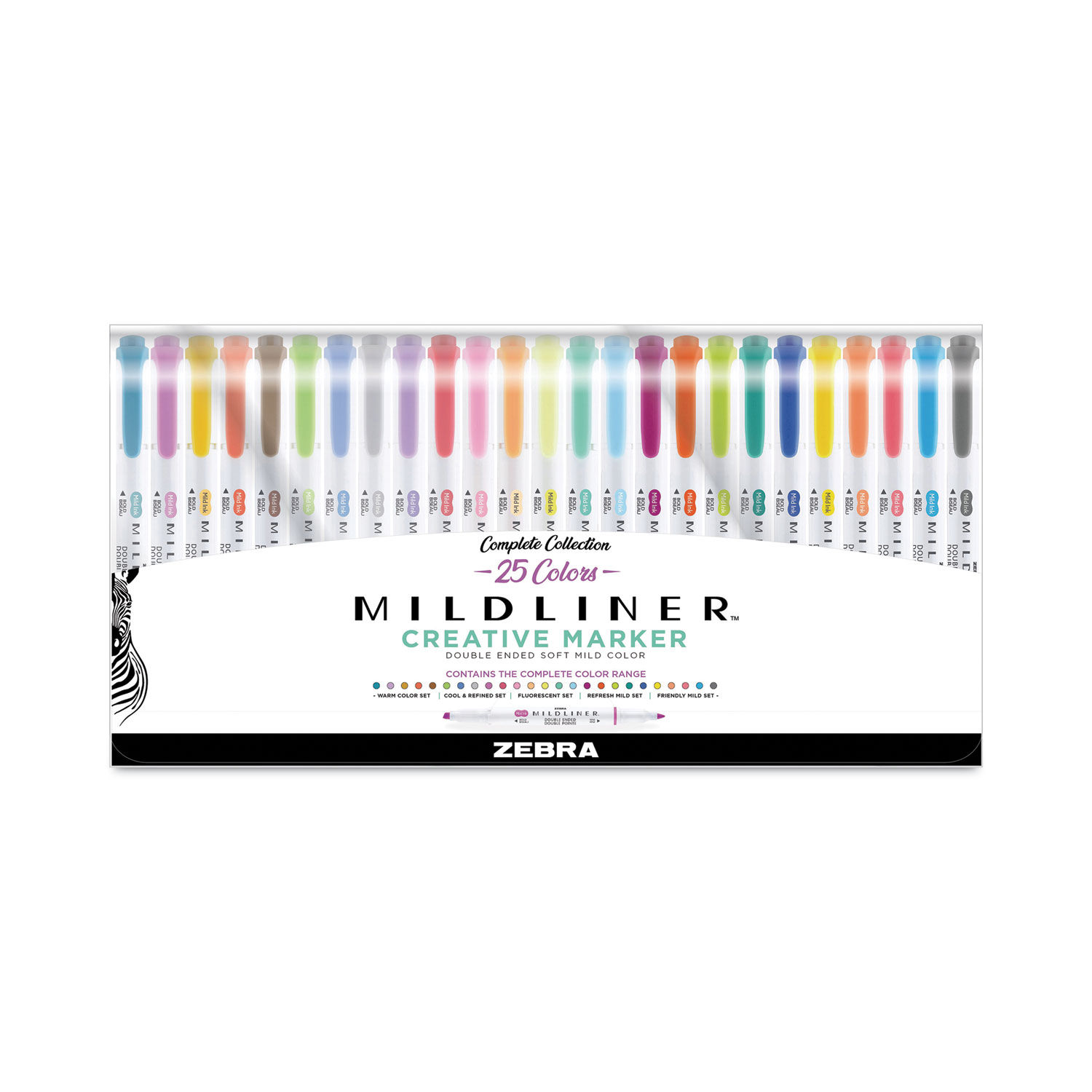 Zebra Pen Mildliner Double-ended Assorted Highlighter Set ZEB78115, ZEB  78115 - Office Supply Hut