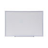 UNV44624 - Deluxe Melamine Dry Erase Board, 36 x 24, Melamine White Surface, Silver Aluminum Frame