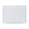 UNV44636 - Deluxe Melamine Dry Erase Board, 48 x 36, Melamine White Surface, Silver Aluminum Frame