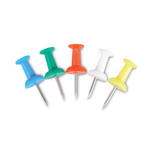 Terjio push pins, five colors, reusable, durable push pins, 80 pcs