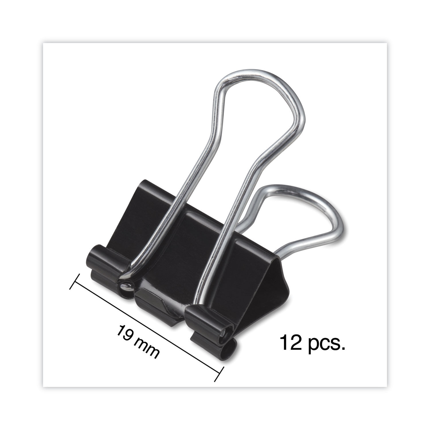 Small Binder Clips, 3/4 Inch (19mm) Binder Clips, 50 Pack Mini Binder Clips  (White)