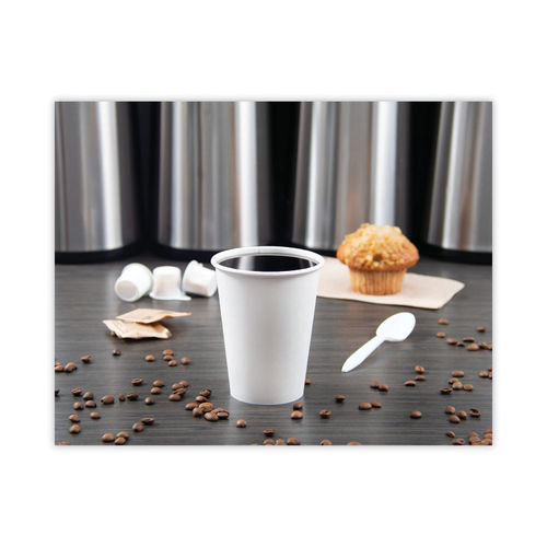 Solo Cup Single-Sided Poly Paper Hot Cups 12 oz. White