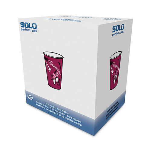 Solo Paper Hot Cups 10 Oz. Maroon Carton Of 300 - Office Depot