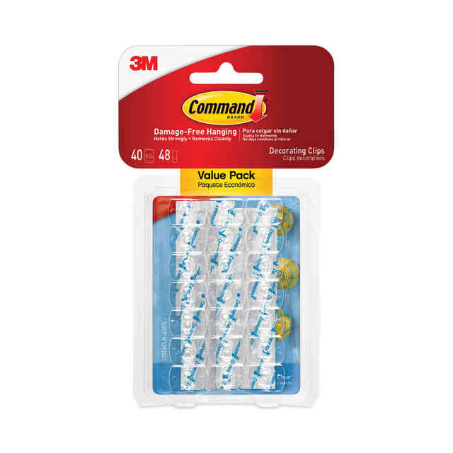 Command Clear Decorating Clips 20 Pack