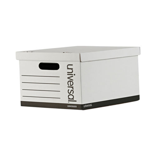 Bankers Box Basic Duty Letter/Legal File Storage Box with Lids, 10 Pac