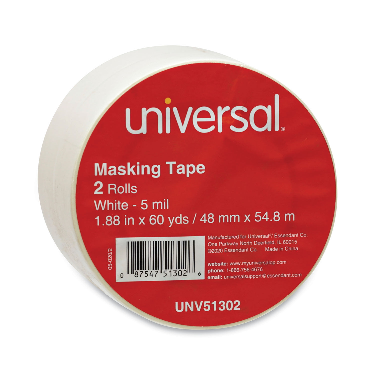 48 Rolls Masking Tape 3/4 x 60yd Natural Color