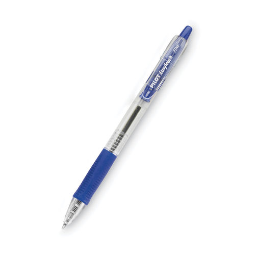 Pilot EasyTouch Retractable Ballpoint Pens Fine Point 0.7 mm Clear Barrel  Black Ink Pack Of 12 - Office Depot