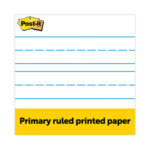 Post-It® Self-Stick Primary Ruled Wall or Easel Pad