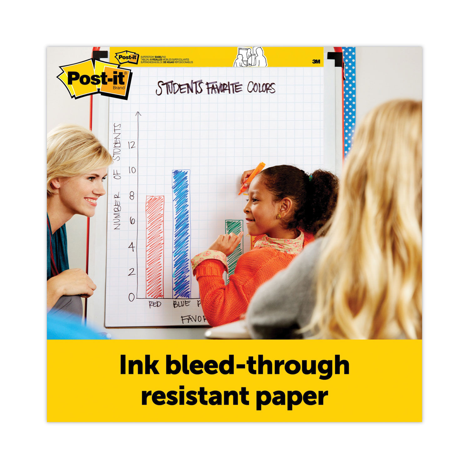 Self-Stick Tabletop Easel Pad with Command Strips by Post-it® Easel Pads  Super Sticky MMM563PRL