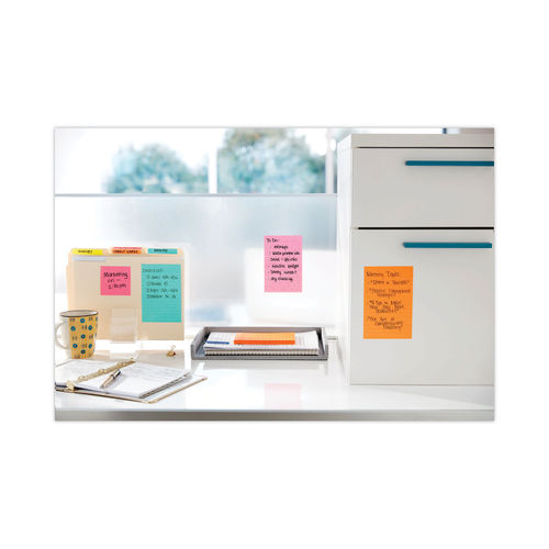 Post it Super Sticky Notes 3 in x 3 in 24 Pads 70 SheetsPad 2x the Sticking  Power Supernova Neons Collection - Office Depot