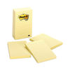 MMM6605PK - Original Pads in Canary Yellow, Note Ruled, 4" x 6", 100 Sheets/Pad, 5 Pads/Pack