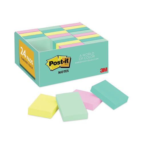 Post-it Original Pads in Canary Yellow, 1.38 x 1.88, 100 Sheets/Pad, 12  Pads/Pack - Mfr Part# 653