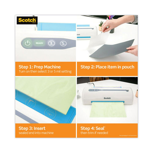 Scotch Self Seal Laminating Pouches 8 12 x 11 Clear Pack of 10 Laminating  Sheets - Office Depot