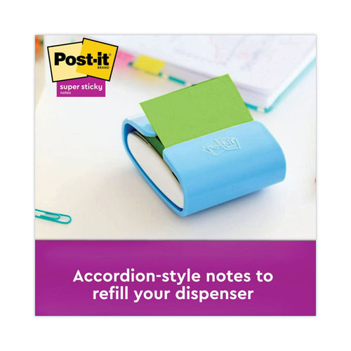  Post-it Super Sticky Dispenser Pop-up Notes, 10 Sticky Note  Pads, 3 x 3 in., 2X the Sticking Power, School Supplies and Oﬃce Products,  Use with Post-it Note Dispensers, Supernova Neons