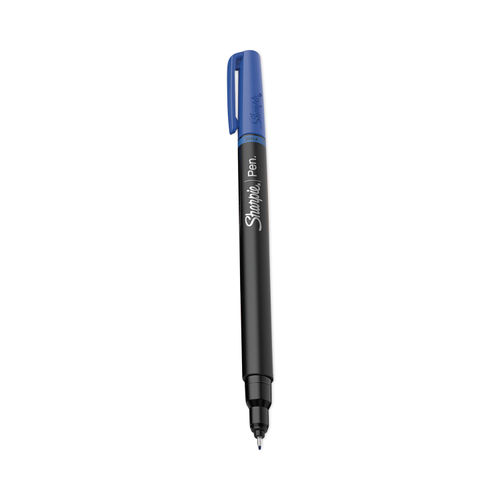 Sharpie Pen Fine Point 0.4 mm Blue Barrel Blue Ink - Office Depot