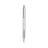 ZEB29411 - F-701 Ballpoint Pen, Retractable, Fine 0.7 mm, Black Ink, Stainless Steel/Black Barrel