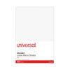 UNV46500 - Loose White Memo Sheets, 4 x 6, Unruled, Plain White, 500/Pack